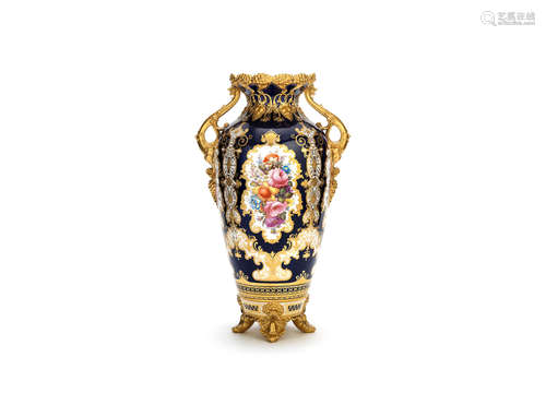 A very large Royal Crown Derby vase by Albert Gregory, dated 1900