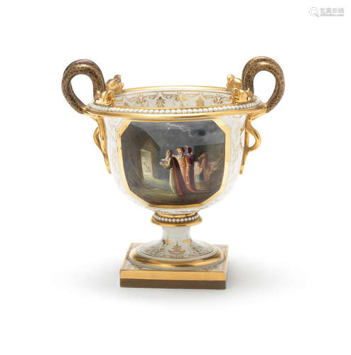 A large Flight, Barr and Barr vase, circa 1820