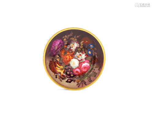 A fine English Porcelain cabinet plate, circa 1820