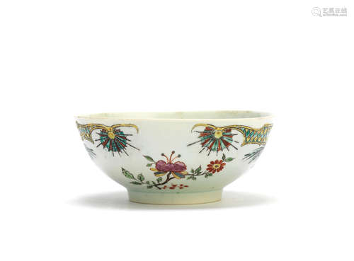 A rare Vauxhall small bowl, circa 1755