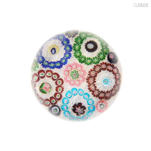 A Clichy patterned millefiori paperweight, circa 1850