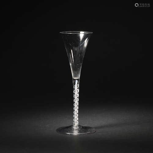 A mixed-twist toasting glass, circa 1760-65