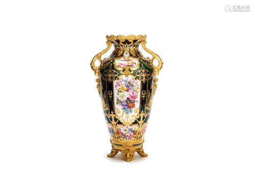 Another very large Royal Crown Derby vase by Albert Gregory, dated 1901