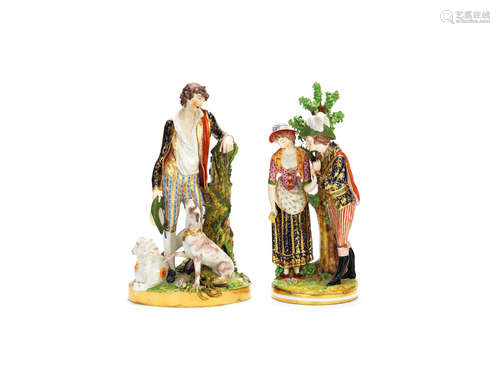 Two rare Bloor Derby figures, circa 1825