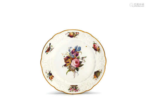 A Nantgarw plate, circa 1818-20