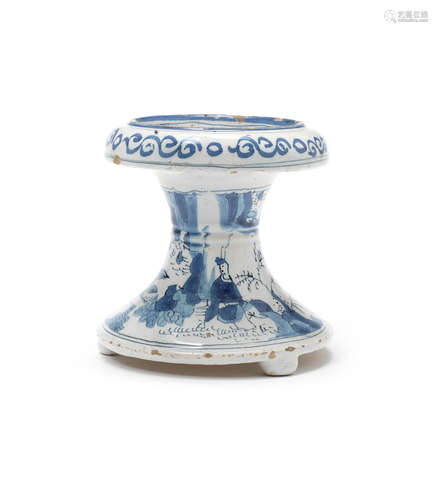 An important London delftware salt, circa 1680