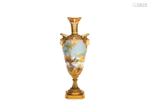 A Royal Worcester vase by Walter Powell, dated 1910-12