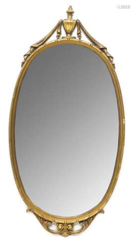 ITALIAN VINTAGE OVAL MIRROR