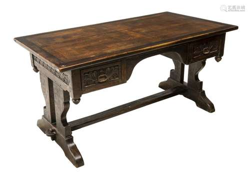 SPANISH OAK WRITING DESK