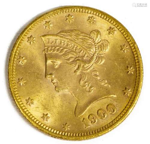 U.S. $10 GOLD TEN DOLLAR LIBERTY HEAD COIN 1900