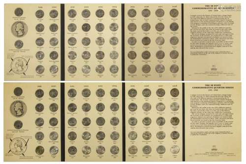2 COMPLETE SETS FIFTY STATE COMMEMORATIVE QUARTERS
