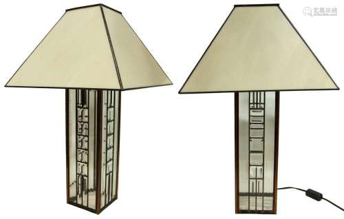 (2) AMERICAN CRAFTSMAN STYLE TABLE LAMPS