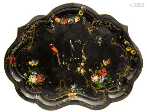 CONTINENTAL TOLE PAINTED METAL SERVING TRAY