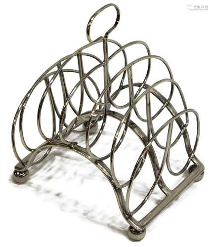 GEORGE III P & W BATEMAN STERLING TOAST RACK