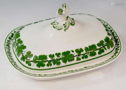 (3) MEISSEN 'GREEN VINE' PORCELAIN SERVING PIECES