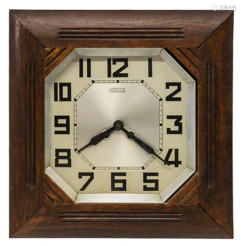 BELGIUM ART DECO WALL CLOCK