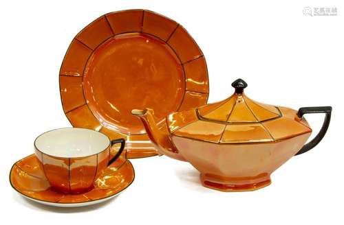 (18) VICTORIA CZECHOSLOVAKIA DESSERT SET 1918-1939