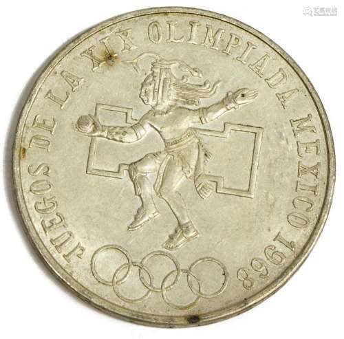 (45) MEXICO 1968 OLYMPIC 25 PESO COINS