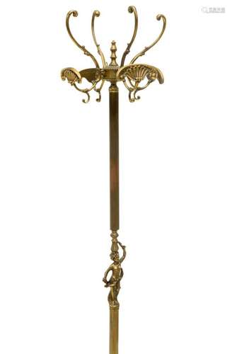 ITALIAN GILT METAL HALL TREE