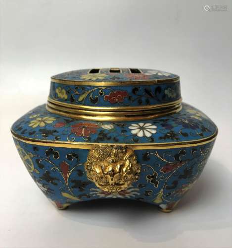 A Chinese Cloisonne Enamel Censer With Mark
