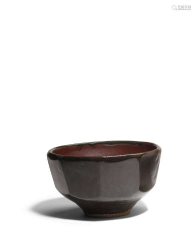 Cut Sided Bowlcirca 1965stoneware, stamped with St. Ives seal and 'BL' monogramheight 4 3/4in (12cm); diameter 8 1/4in (21cm)  Bernard Leach (1887-1979)