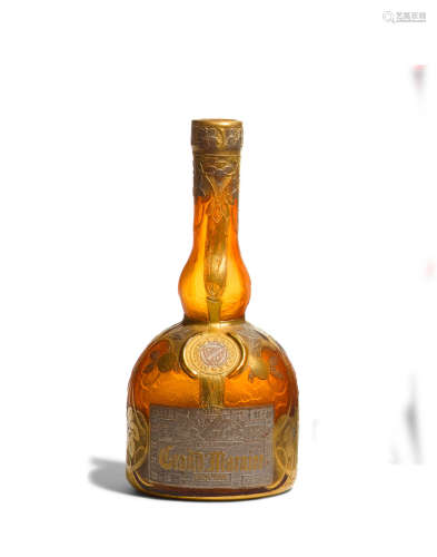 Grand Marnier Bottlecirca 1910acid etched, gilt and silvered amber glassheight 7 1/2in (19cm)  Daum Freres (Founded 1825)
