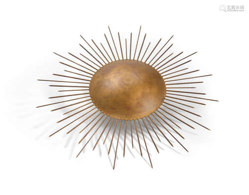 Sun Chandeliercirca 1995patinated and gilt metal height 13 1/2in (35cm); diameter 47 1/4in (120cm)  Tom Dixon (Born 1959)