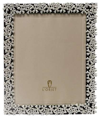 L'OBJET GARLAND SWAROVSKI & PLATINUM FRAME IN BOX