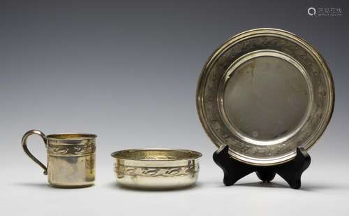 STERLING SILVER BREAKFAST SET BY REED & BARTON