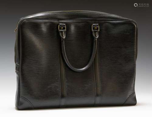 LOUIS VUITTON BLACK EPI LEATHER BRIEFCASE