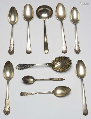 STERLING SPOONS - GORHAM TOWLE DURGIN LUNT (10)