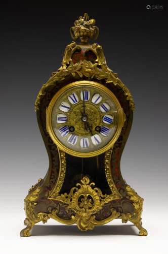 JAPY FRERES FRENCH BOULLE STYLE MANTLE CLOCK