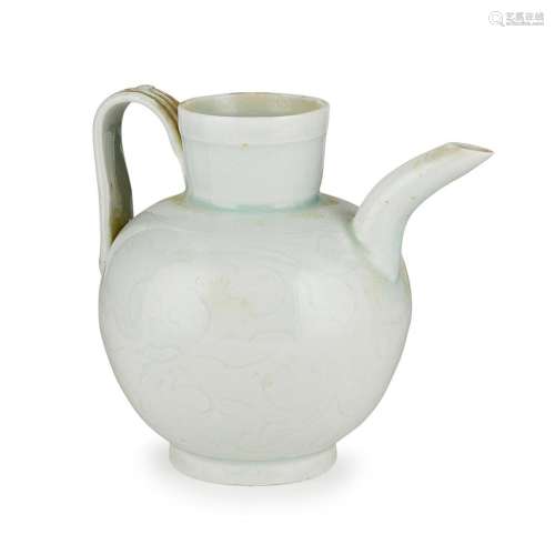 YINGQING-GLAZE EWER POSSIBLY SONG DYNASTY 13.5cm high