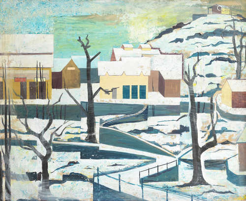 Untitled (Winterscape) Ali Imam(Pakistan, 1924-2002)