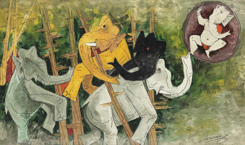 Untitled Maqbool Fida Husain(India, 1915-2011)