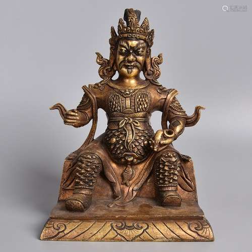 A GILT-BRONZE FIGURE OF VAJRASATTVA