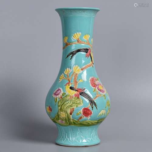 A FAMILLE ROSE VASE