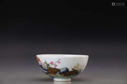 A FAMILLE ROSE BOWL, YONGZHENG MARK