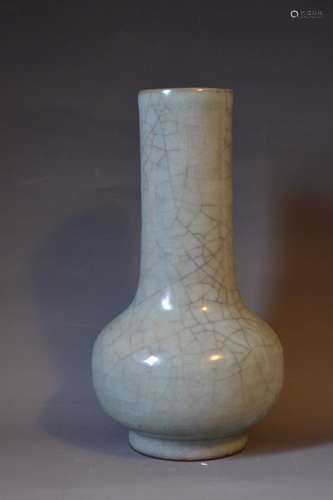 A CELADON BOTTLE VASE