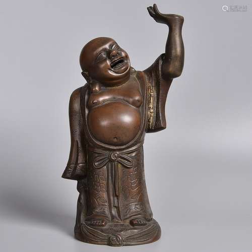 A BRONZE OF MAITREYA