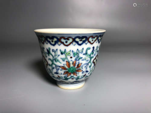 17-19TH CENTURY,  A CLASHING COLOR CUP, QING DYNASTY