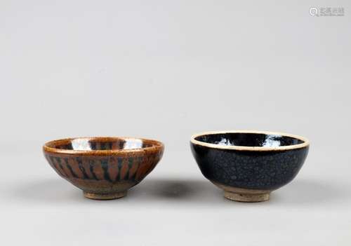 A PAIR OF JIANYAO CONICAL BOWLS, SONG DYNASTY