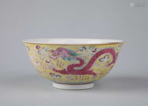 A FAMILLE ROSE BOWL, GUANGXU MARK, QING DYNASTY