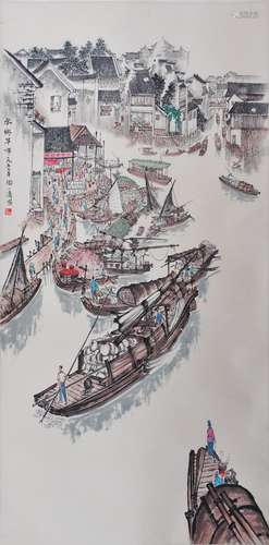 TAO YI QING, RIVER MARKER IN MORNING