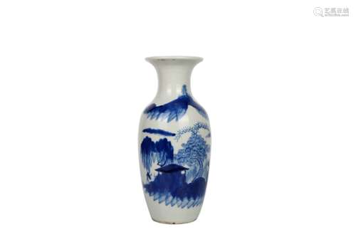 A Chinese Blue And White Porcelain Vase