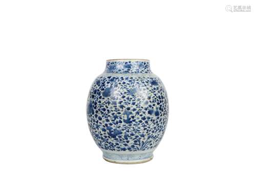 A Chinese Blue And White Porcelain Jar