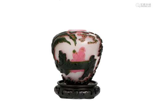A Chinese Peking Glass Jar