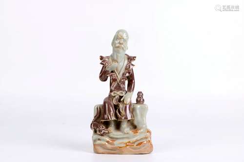 A Chinese Famille-Rose Porcelain Figural Decoration