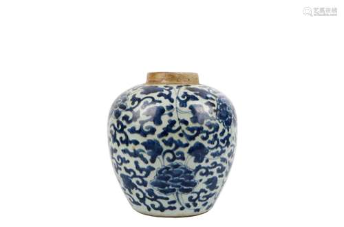 A Chinese Blue and White Porcelain Jar