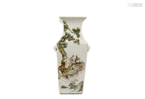 A Chinese Famille-Rose Porcelain Vase